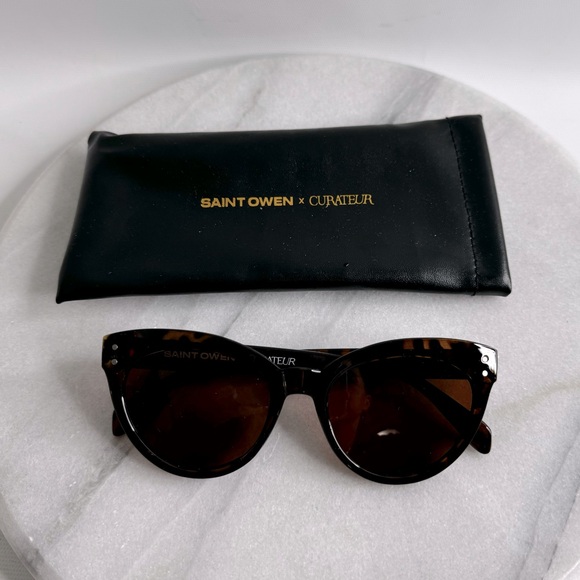 Saint Owen x Curateur WYLDE Tortoise Shell Sunglasses NEW With Case - Picture 5 of 9